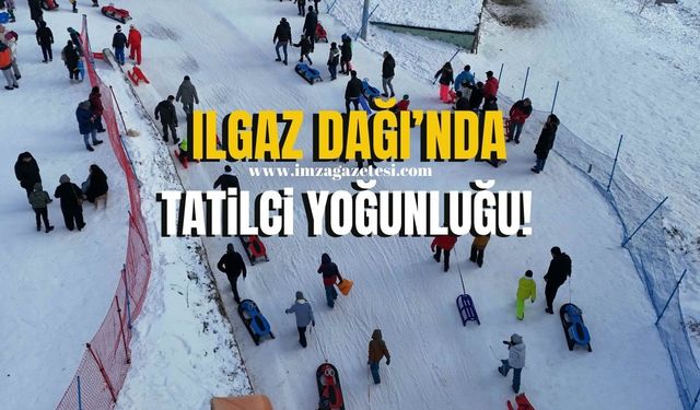 Ilgaz Dağı'nda Kar Tatili Yoğunluğu... Kayak ve Eğlenceye Akın!