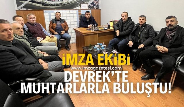 İmza Gazetesi'nden Devrekli Muhtarlar Derneğine ziyaret