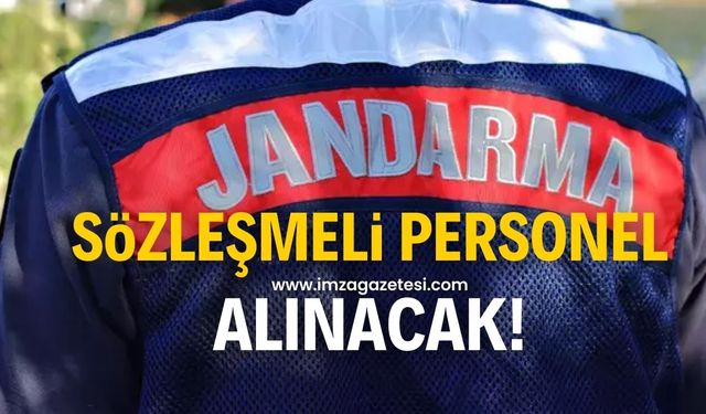 Jandarma sözleşmeli personel alacak