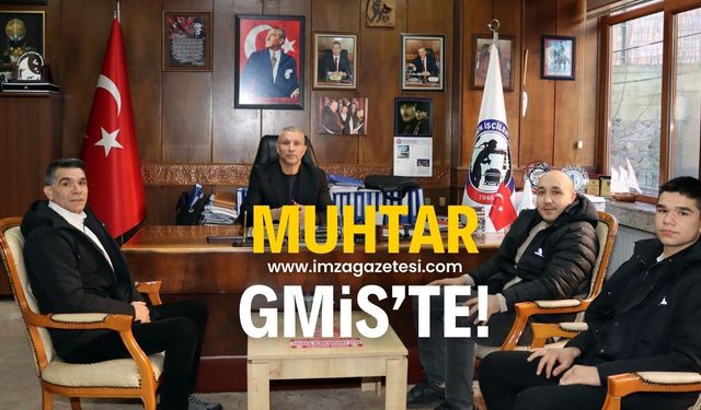 Karaelmas Muhtarı İsmail Özsoy'dan GMİS'e ziyaret