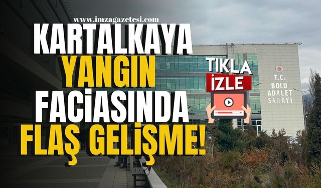 Kartalkaya'daki Yangın Faciasıyla İlgili Flaş Gelişme! | Bolu Haber