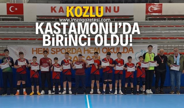 Kastamonu'da birinci olan Kozlu finallere gidecek