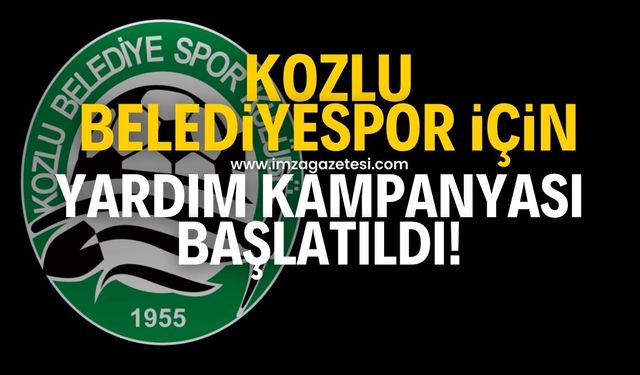 Kozlu Belediyespor için yardım kampanyası başlatıldı