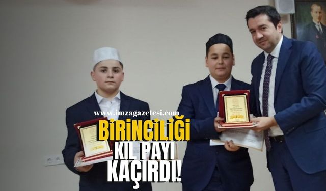 Zonguldak Kur'an-ı Kerim Yarışmasında Birinciliği Kıl Payı Kaybeden Öğrenci Gözyaşlarına Boğuldu...