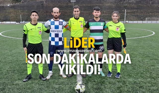 Lider son dakikalarda yıkıldı