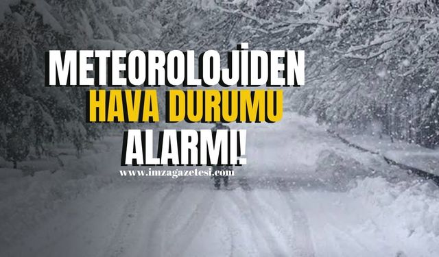 Meteorolojiden hava durumu alarmı!