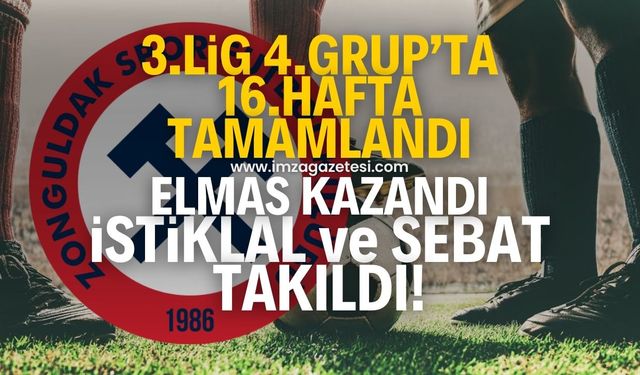 Nesine 3.Lig 4.Grup’ta 16.hafta tamamlandı! Elmas kazandı Sebat puan kaybetti