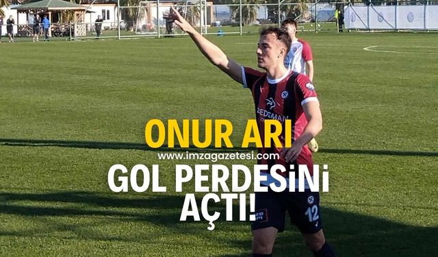 Onur Arı gol perdesini açtı