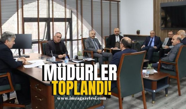 Eğitim yuvasının müdürleri toplandı!