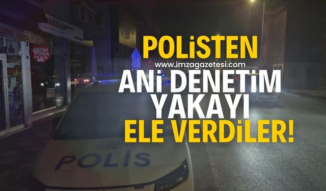 Polisten ani asayiş denetimi