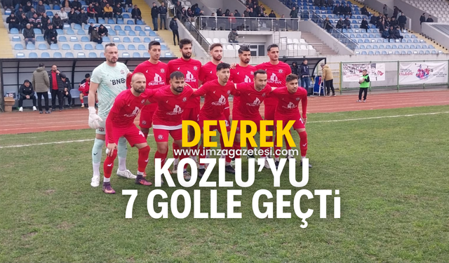 Devrek Belediyespor’dan Kozlu Belediyespor karşısında 7 farklı galibiyet