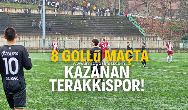 8 gollü maçta kazanan Terakkispor