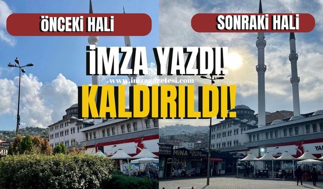 İmza Gazetesi yazmıştı! Caminin yakınındaki “içki” içilen yeşil alan kaldırıldı!