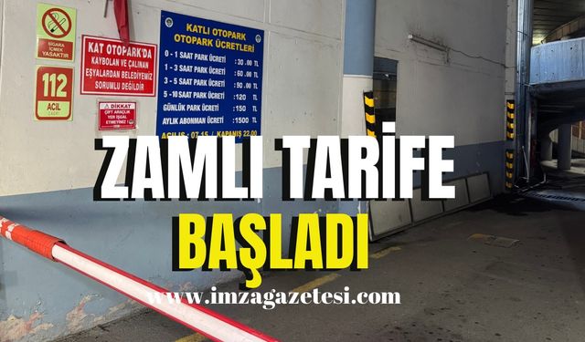 Zamlı tarife başladı!