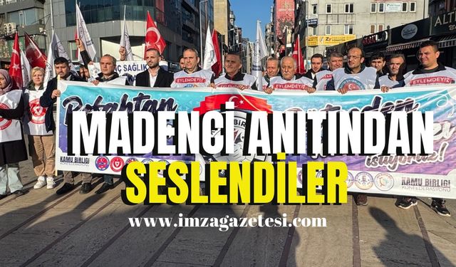 Madenci anıtından seslendiler!