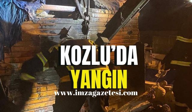 Kozlu limanında yangın!