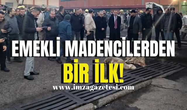 Emekli olan madencilerden duygulandıran hareket!