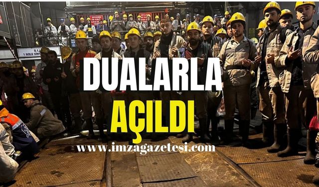 Yarı mekanize ayak dualarla açıldı