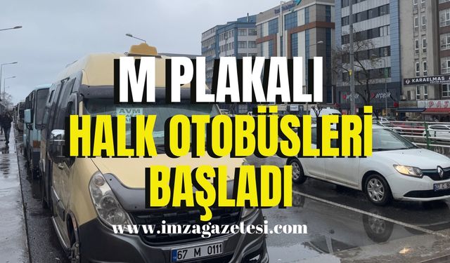 Halk otobüsleri başladı!