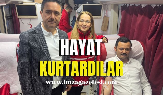 Kan verdiler, hayat kurtardılar!