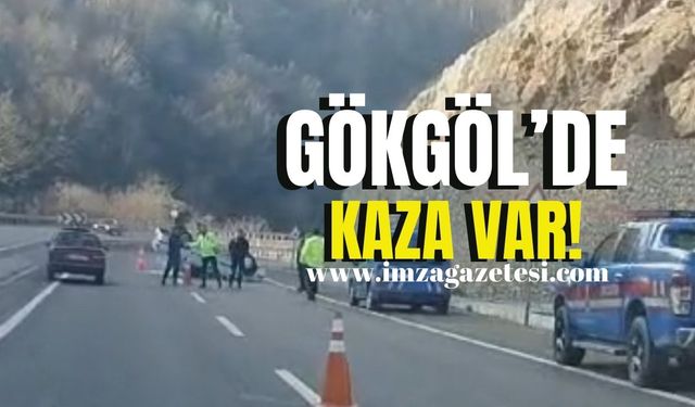 Gökgöl tüneli girişinde kaza! Ekipler sevk edildi