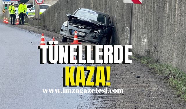 Tünellerde kaza!