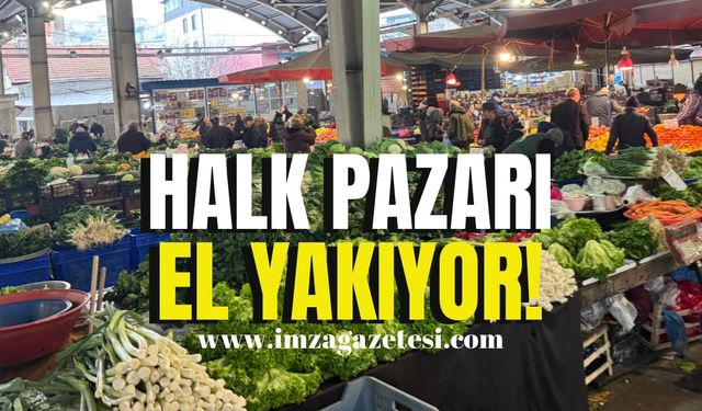 Halk pazarı el yakıyor!