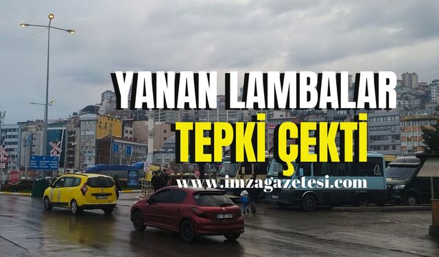 Yanan lambalar tepki çekti!