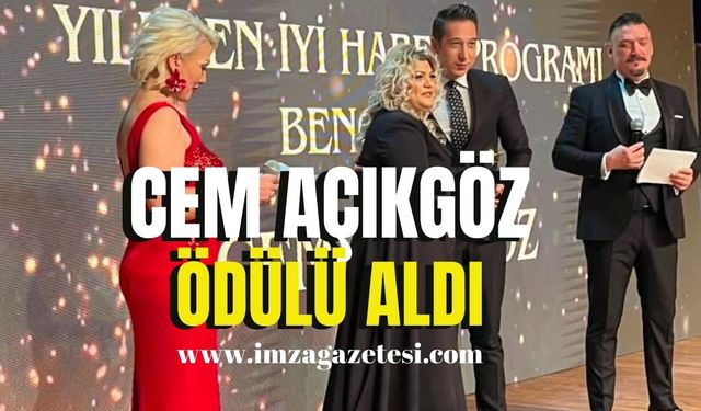 Cem Açıkgöz ödülü aldı