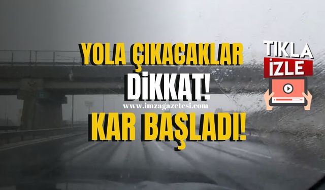 Zonguldak-İstanbul-Ankara Yönüne Gidecekler Dikkat! Kar Yağışı ve Yoğun Sis Uyarısı...