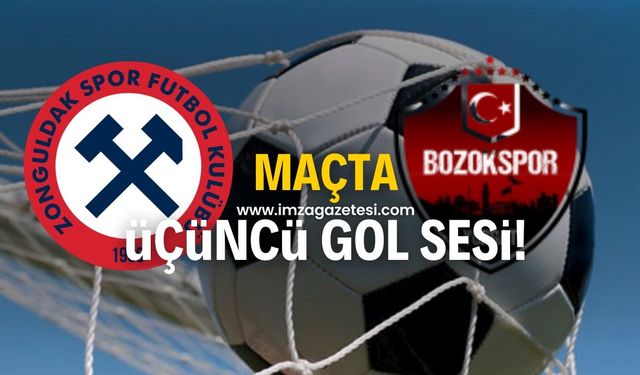 Zonguldakspor-Yozgat Belediyesi Bozokspor maçında üçüncü gol sesi