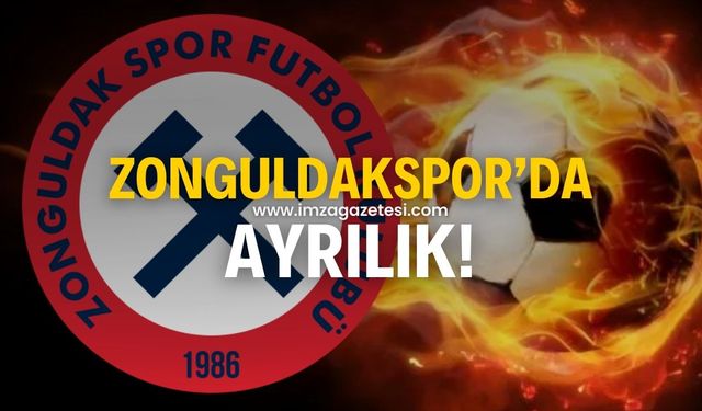 Zonguldakspor'da ayrılık! Sözleşmesi feshedildi