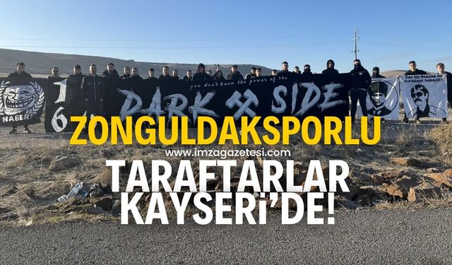 Zonguldaksporlu taraftarlar Kayseri'de