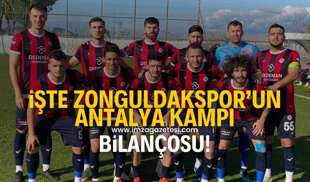 Zonguldakspor'un Antaya kampı sona eriyor! İşte bilanço