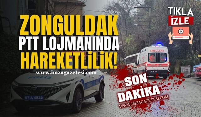 Zonguldak'ta bulunan PTT'ye ait lojmanda hareketlilik! | Zonguldak Haber