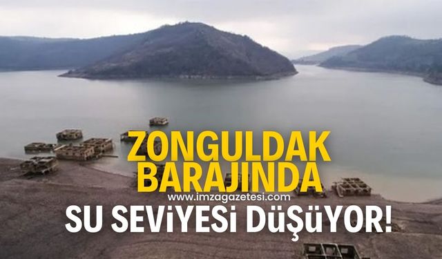 Barajdaki su seviyesi düşüyor