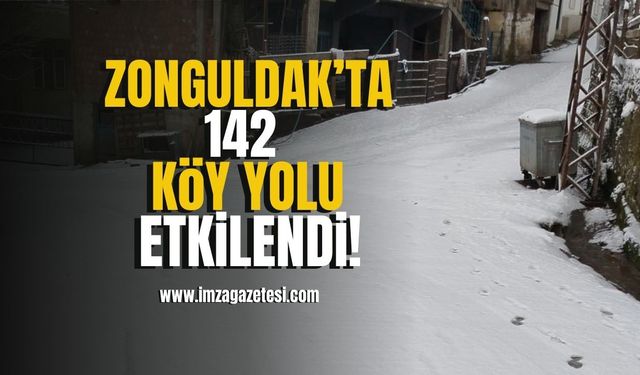 Zonguldak’ta kar yağışından 142 köy yolu! | İmza