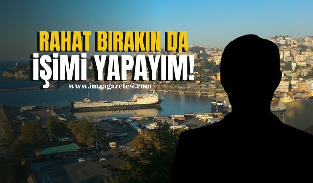 Rahat bırakın da işimi yapayım!