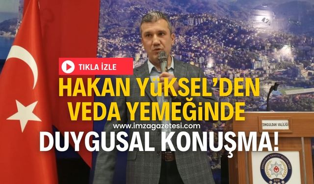 Hakan Yüksel'den duygusal veda konuşması!