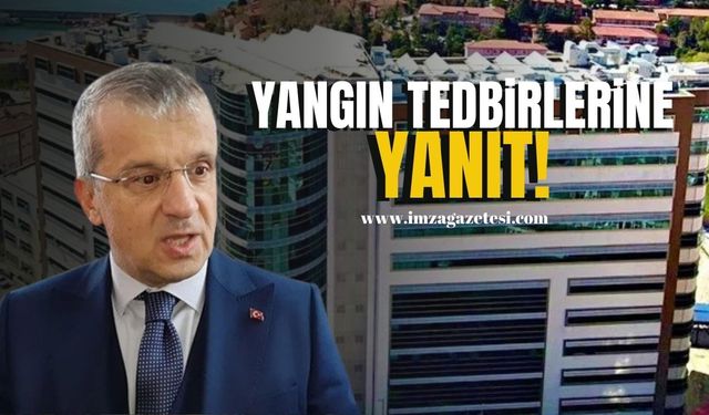 Hastanede yangın tedbirlerine Tosun’dan yanıt!