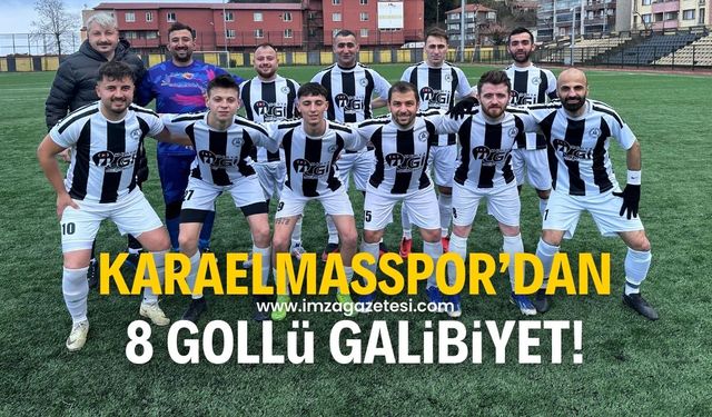 Karaelmasspor'dan Kilimli'de Kurtgücüspor'a karşı 8 gollü galibiyet