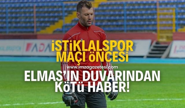 Kahramanmaraş İstiklalspor maçı öncesi Zonguldakspor'un kalecisi Umut Kaya'dan kötü haber