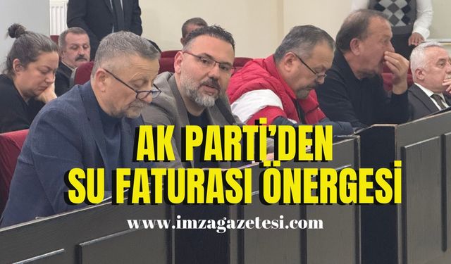 AK Parti’den su faturası önergesi!