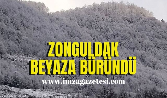 Zonguldak’ta beklenen kar yağışı başladı!