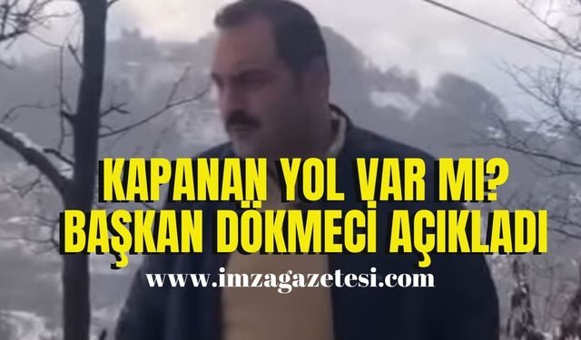 Kozlu Belediye Başkanı Altuğ Dökmeci, kar yağışı sonrasında son durumu açıkladı!