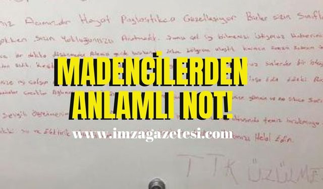 Madenciler Hatay’da mesaj bıraktı!