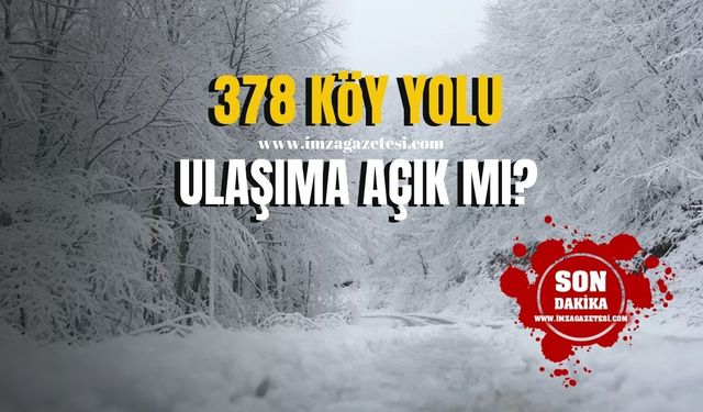 Zonguldak’ta kar yağışından 378 köy yolu!