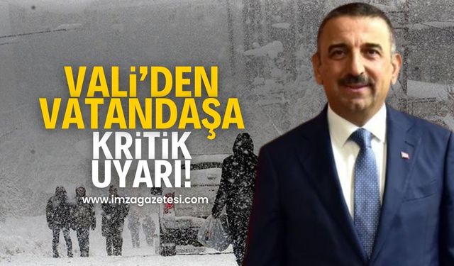 Zonguldak Valisi Osman Hacıbektaşoğlu'ndan vatandaşa kritik uyarı