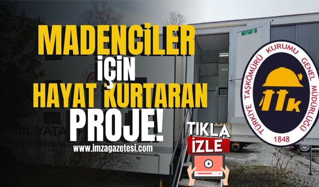 Zonguldak'ta madencilere hayat kurtaran proje! | Zonguldak Haberleri