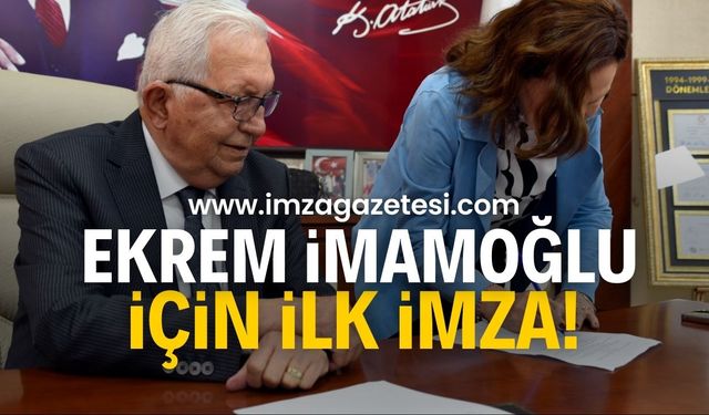 Ekrem İmamoğlu için ilk imza: Halil Posbıyık